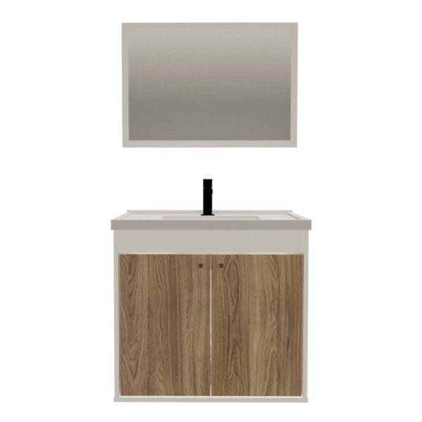 Kit Gabinete para Banheiro Aster 51cm Desmontado Cerocha