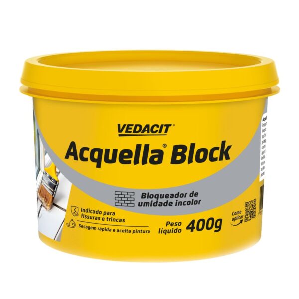 Acquella Block Impermeabilizante Bloqueador Umidade 400g Vedacit
