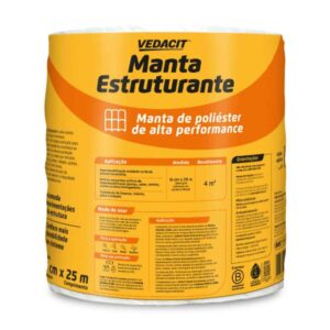 Manta Estruturante Poliéster 16cmx25m Vedacit