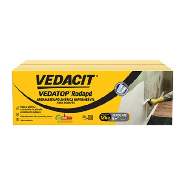 Argamassa Polimérica Impermeabilizante Vedatop Rodapé 12kg Vedacit