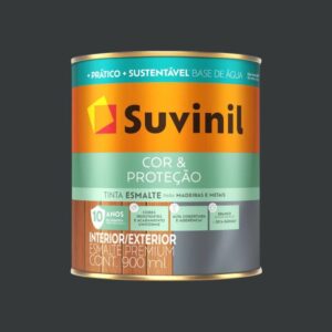 Esmalte Premium Base Água Brilhante Cor e Proteção Preto Suvinil