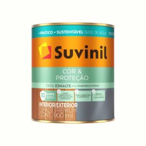 Esmalte Premium Base Água Acetinado Cor e Proteção Branco Suvinil