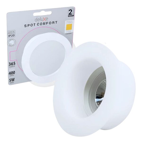 Spot LED de Embutir Comfort Redondo Branco 5W Bivolt Avant