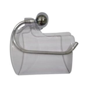 Porta Papel Higiênico Aluminium com Tampa Cromado Toralf