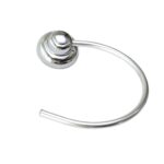 Porta Toalha de Rosto Design Argola Cromado Toralf