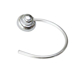 Porta Toalha de Rosto Design Argola Cromado Toralf