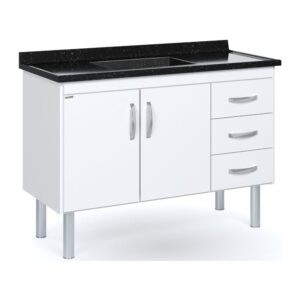 Gabinete para Cozinha Tóquio 116,2X82X49,5cm MDP AJ Rorato
