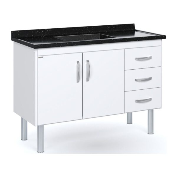 Gabinete para Cozinha Tóquio 116,2X82X49,5cm MDP AJ Rorato