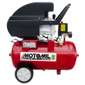Motocompressor de Ar 24L 8,7 pés 120Lbs 2HP CMI Bivolt Motomil