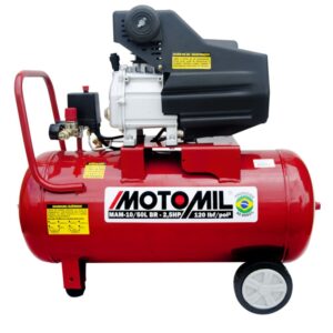 Motocompressor de Ar 50L 10 pés 120Lbs 2HP 220V MAM Motomil