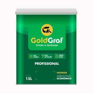 Tinta Econômica Acrílica Fosco Branco 15L Goldgraf