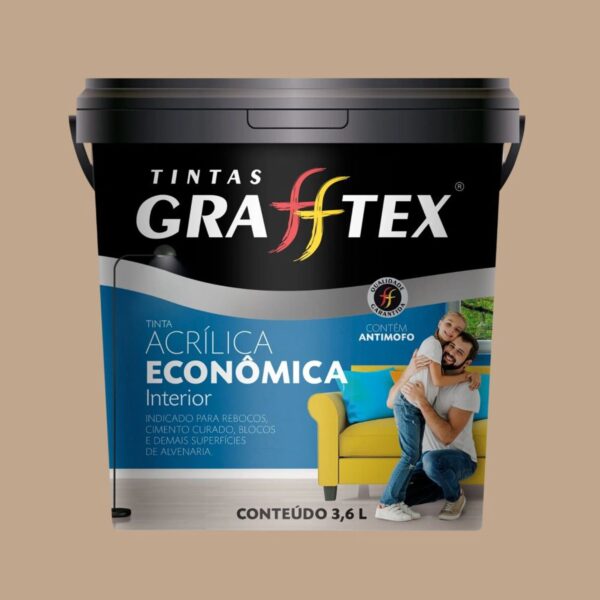 Tinta Econômica Acrílica Fosco 3,6L Grafftex