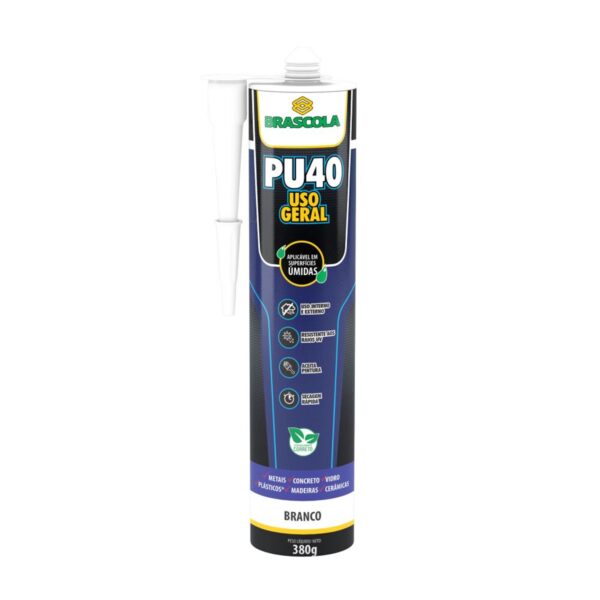 Selante Adesivo PU40 Uso Geral Branco 380g Brascola