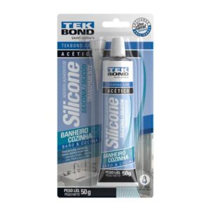 Silicone Acético Multiuso Incolor Blister 50g Tekbond